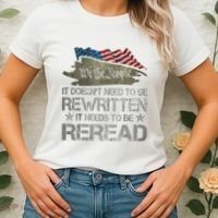 US Flag Constitution Of The USA Needs To Be Reread Women's T-Shirt thumb 2