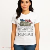 US Flag Constitution Of The USA Needs To Be Reread Women's T-Shirt thumb 4