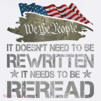 US Flag Constitution Of The USA Needs To Be Reread Kids Long Sleeve Shirt thumb 2