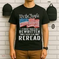 Us Flag Constitution Of The Usa Needs To Be Reread T-Shirt thumb 6
