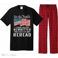 Us Flag Constitution Of The Usa Needs To Be Reread Pajama Set thumb 0