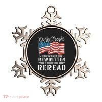 Us Flag Constitution Of The Usa Needs To Be Reread Ornament thumb 0
