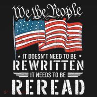 Us Flag Constitution Of The Usa Needs To Be Reread Baby Bodysuit thumb 2