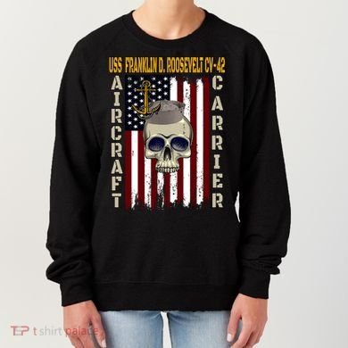 Uss Franklin D Roosevelt Cvgift42 Veterans Day Dad Son Gift Women's Sweatshirt