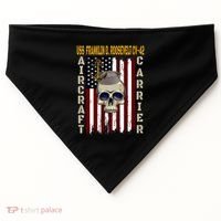 Uss Franklin D Roosevelt Cvgift42 Veterans Day Dad Son Gift USA-Made Doggie Bandana thumb 0