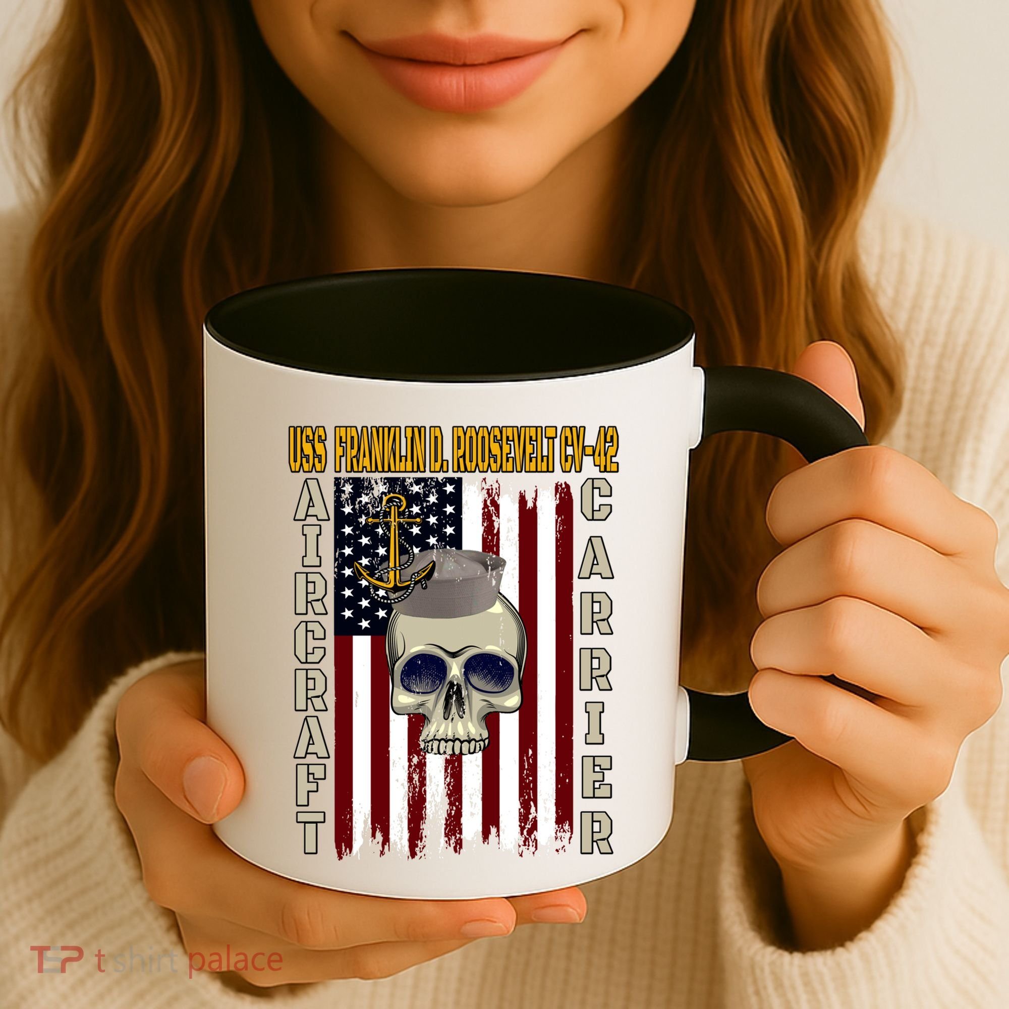 Uss Franklin D Roosevelt Cvgift42 Veterans Day Dad Son Gift Coffee Mug