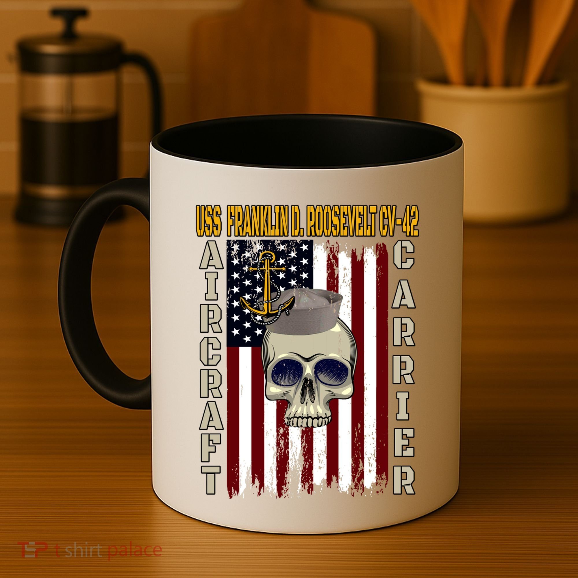 Uss Franklin D Roosevelt Cvgift42 Veterans Day Dad Son Gift Coffee Mug