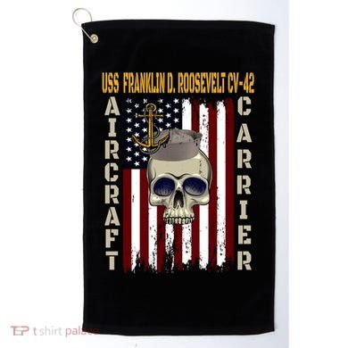 Uss Franklin D Roosevelt Cvgift42 Veterans Day Dad Son Gift Golf Towel