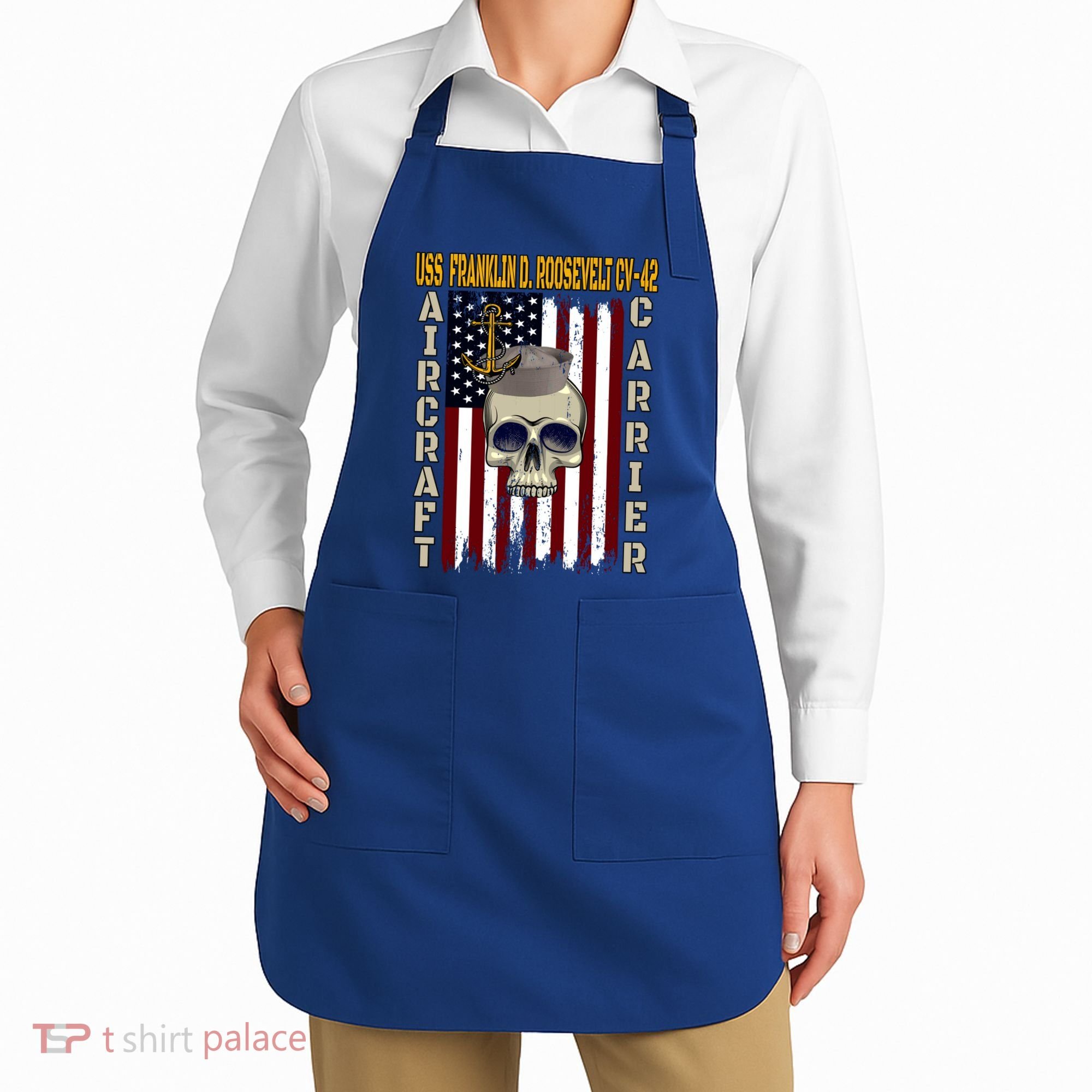 Uss Franklin D Roosevelt Cvgift42 Veterans Day Dad Son Gift Apron