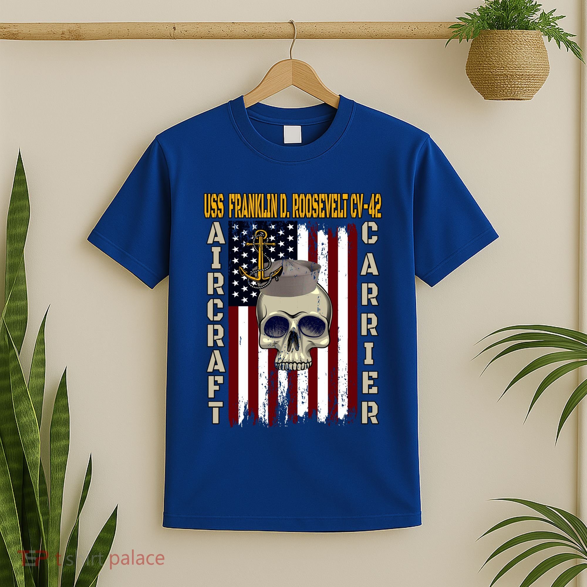 Uss Franklin D Roosevelt Cvgift42 Veterans Day Dad Son Gift T-Shirt