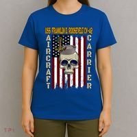 Uss Franklin D Roosevelt Cvgift42 Veterans Day Dad Son Gift T-Shirt thumb 4