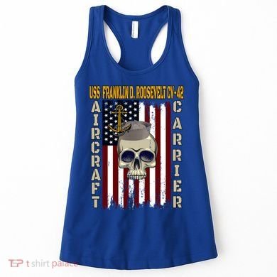 Uss Franklin D Roosevelt Cvgift42 Veterans Day Dad Son Gift Women's Tank Top
