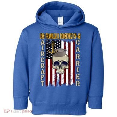 Uss Franklin D Roosevelt Cvgift42 Veterans Day Dad Son Gift Toddler Hoodie