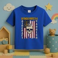 Uss Franklin D Roosevelt Cvgift42 Veterans Day Dad Son Gift Toddler T-Shirt thumb 3