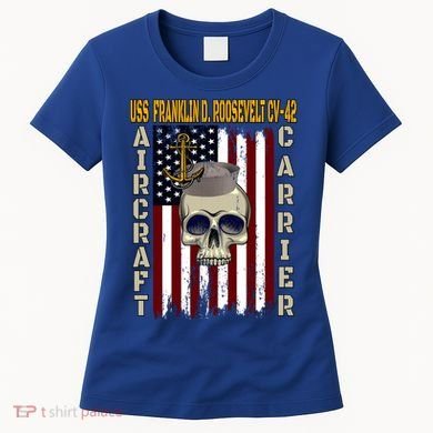 Uss Franklin D Roosevelt Cvgift42 Veterans Day Dad Son Gift Women's T-Shirt