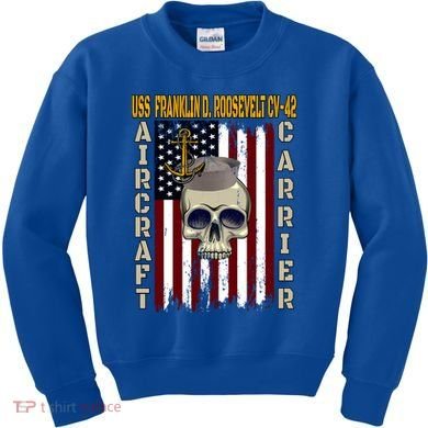 Uss Franklin D Roosevelt Cvgift42 Veterans Day Dad Son Gift Kids Sweatshirt