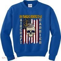 Uss Franklin D Roosevelt Cvgift42 Veterans Day Dad Son Gift Kids Sweatshirt thumb 0
