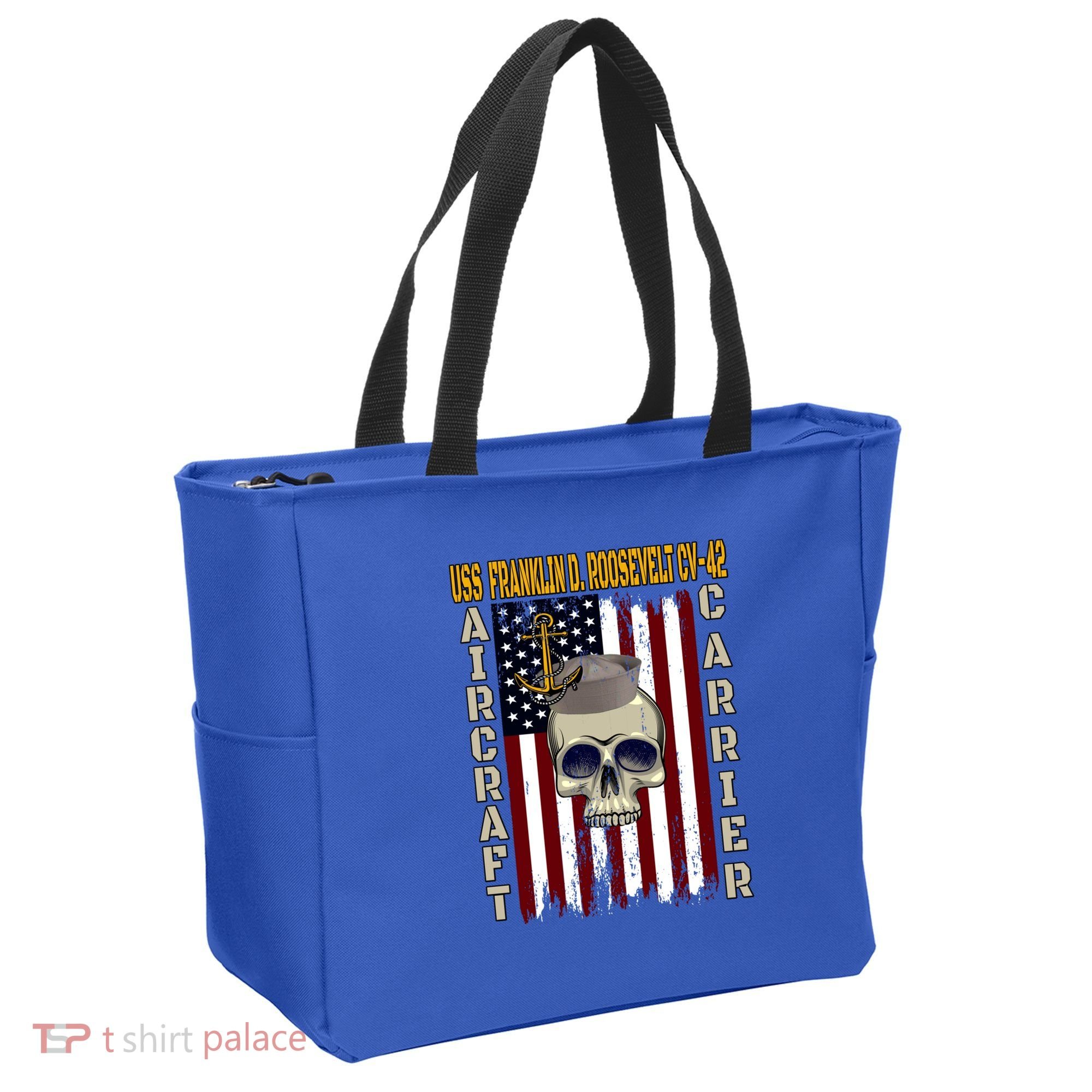 Uss Franklin D Roosevelt Cvgift42 Veterans Day Dad Son Gift Tote Bag