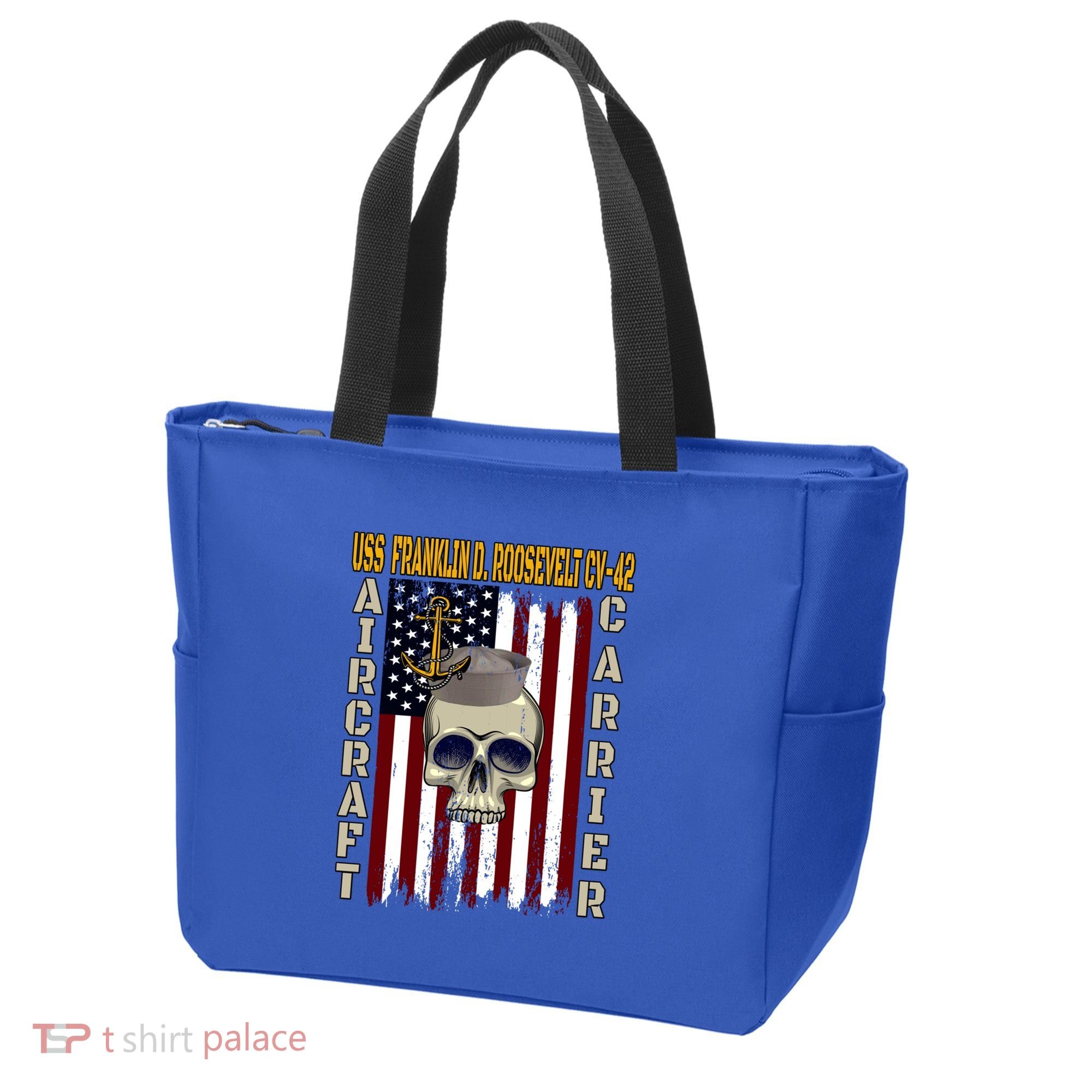 Uss Franklin D Roosevelt Cvgift42 Veterans Day Dad Son Gift Tote Bag