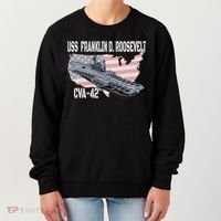 USS Franklin D. Roosevelt CVA-42 Aircraft Carrier Veterans  Women's Sweatshirt thumb 0