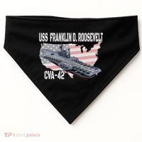 USS Franklin D. Roosevelt CVA-42 Aircraft Carrier Veterans  USA-Made Doggie Bandana thumb 0