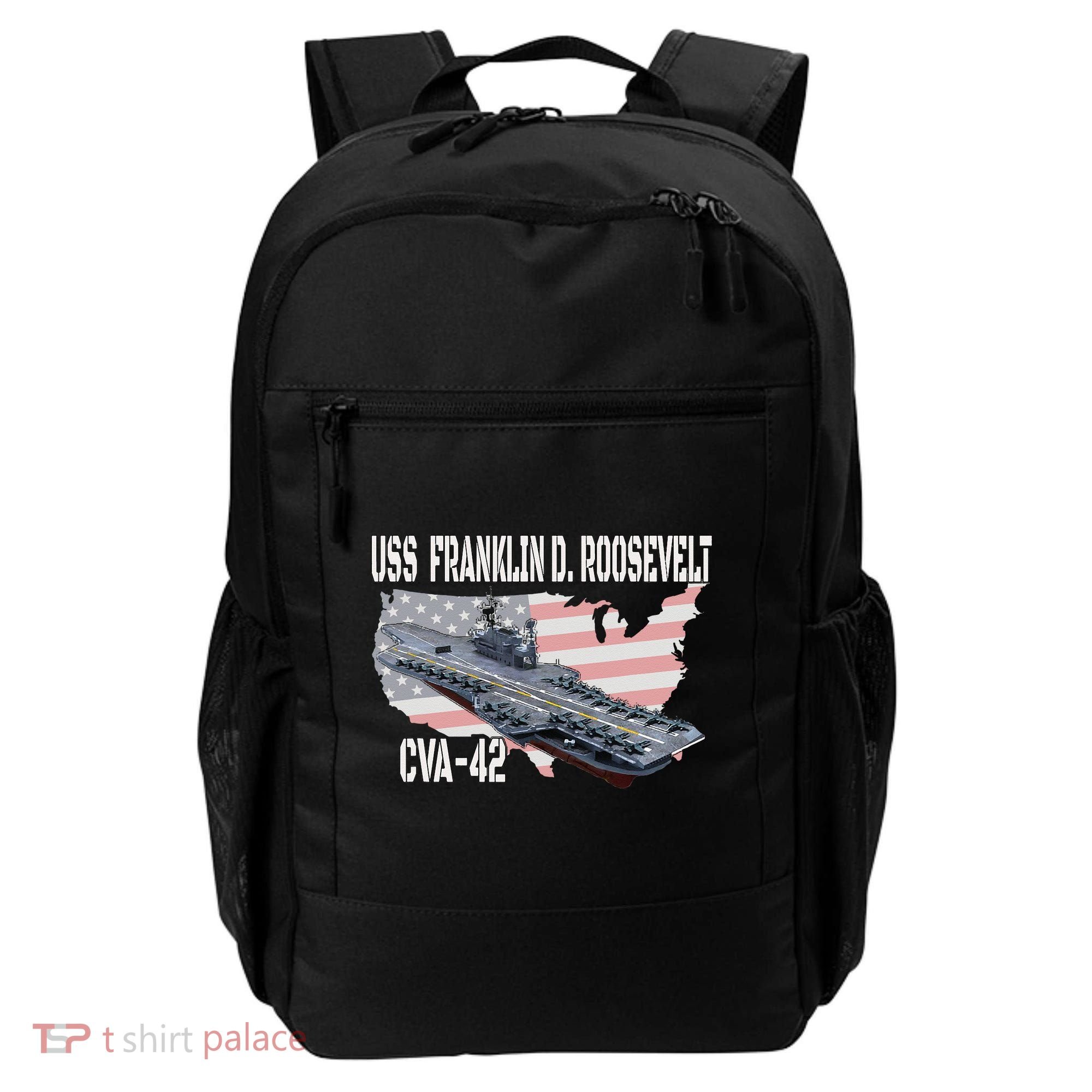 USS Franklin D. Roosevelt CVA-42 Aircraft Carrier Veterans  Backpack