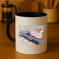 USS Franklin D. Roosevelt CVA-42 Aircraft Carrier Veterans  Coffee Mug thumb 4