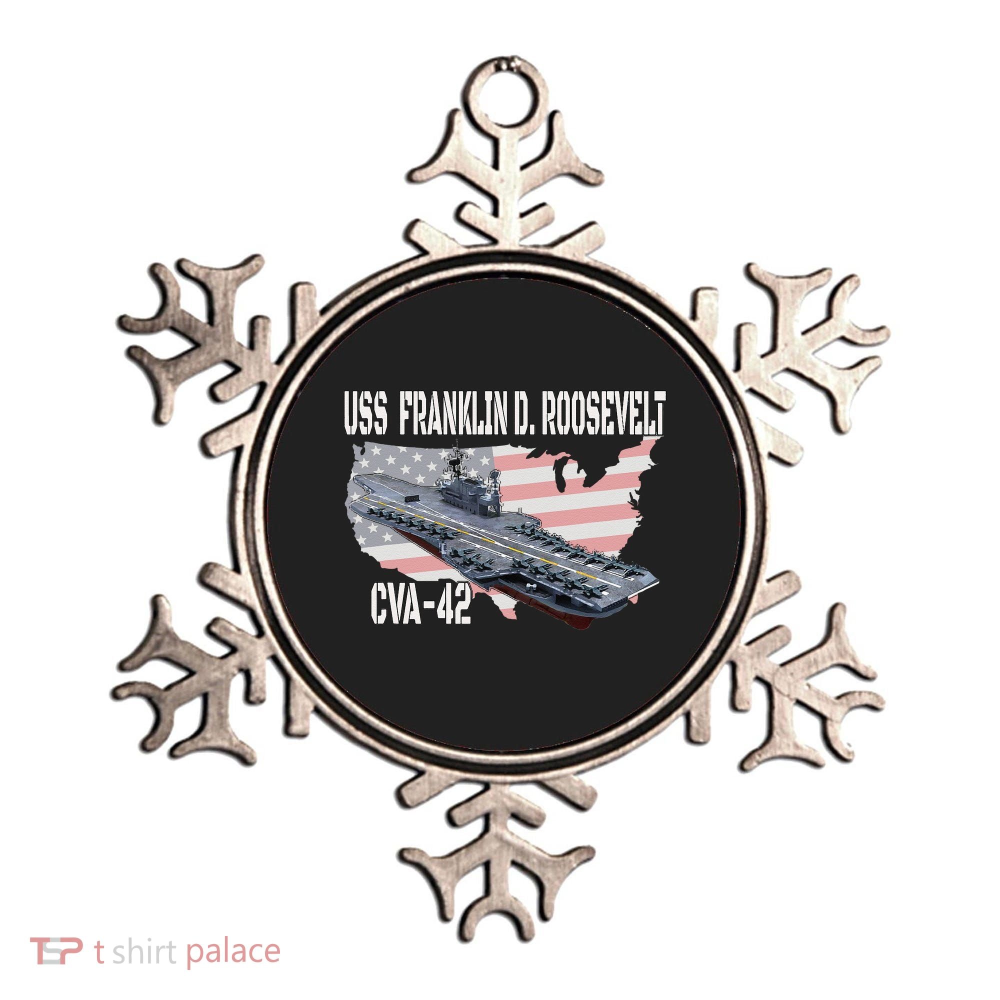 USS Franklin D. Roosevelt CVA-42 Aircraft Carrier Veterans  Ornament