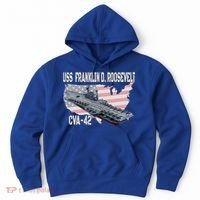 USS Franklin D. Roosevelt CVA-42 Aircraft Carrier Veterans  Hoodie thumb 0