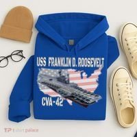 USS Franklin D. Roosevelt CVA-42 Aircraft Carrier Veterans  Hoodie thumb 4