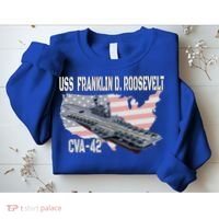USS Franklin D. Roosevelt CVA-42 Aircraft Carrier Veterans  Sweatshirt thumb 2