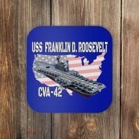 USS Franklin D. Roosevelt CVA-42 Aircraft Carrier Veterans  Coaster thumb 0