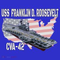 USS Franklin D. Roosevelt CVA-42 Aircraft Carrier Veterans  Baby Bodysuit thumb 2