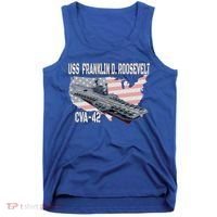 USS Franklin D. Roosevelt CVA-42 Aircraft Carrier Veterans  Tank Top thumb 0
