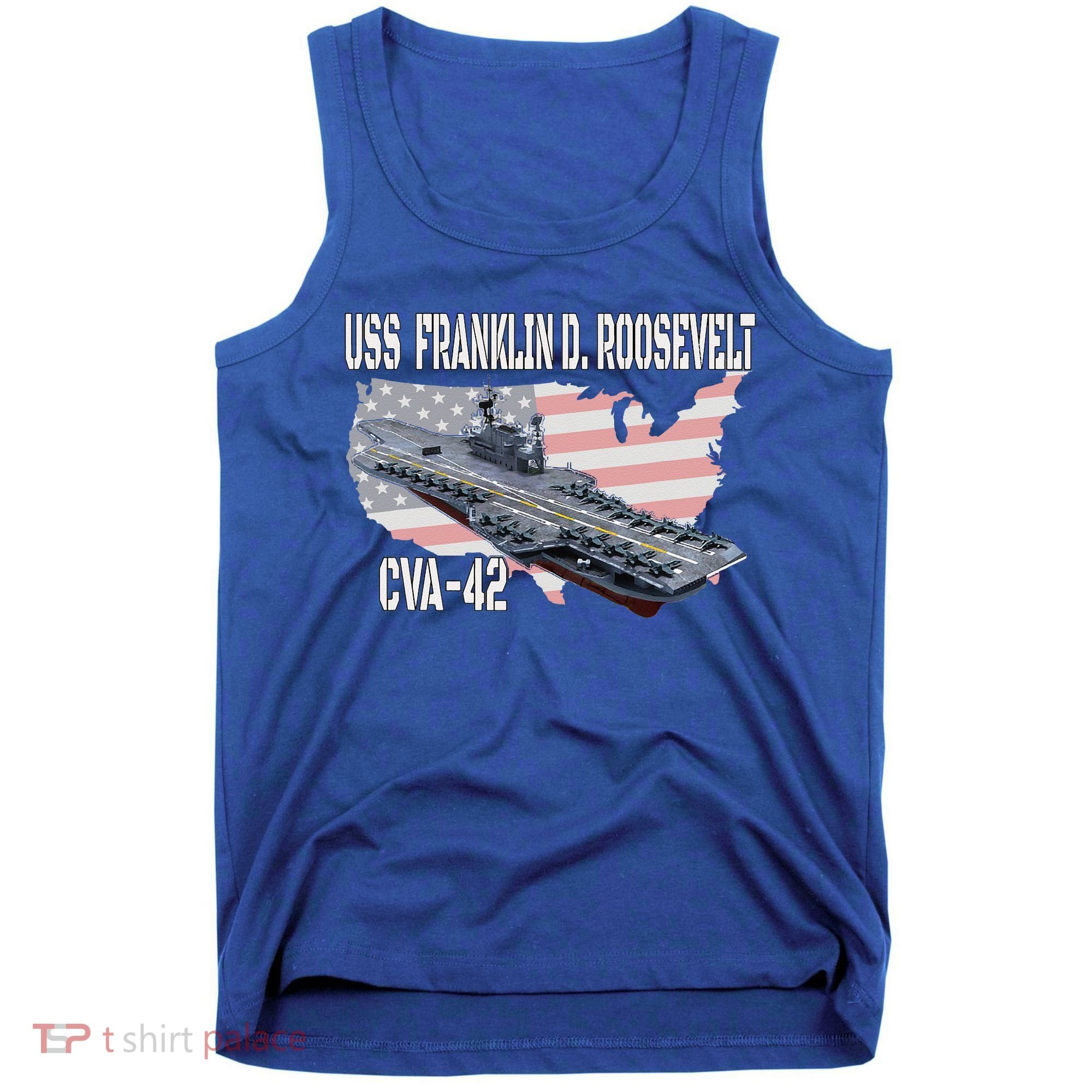 USS Franklin D. Roosevelt CVA-42 Aircraft Carrier Veterans  Tank Top