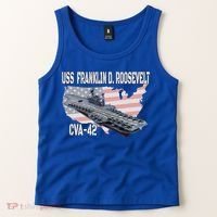 USS Franklin D. Roosevelt CVA-42 Aircraft Carrier Veterans  Tank Top thumb 2