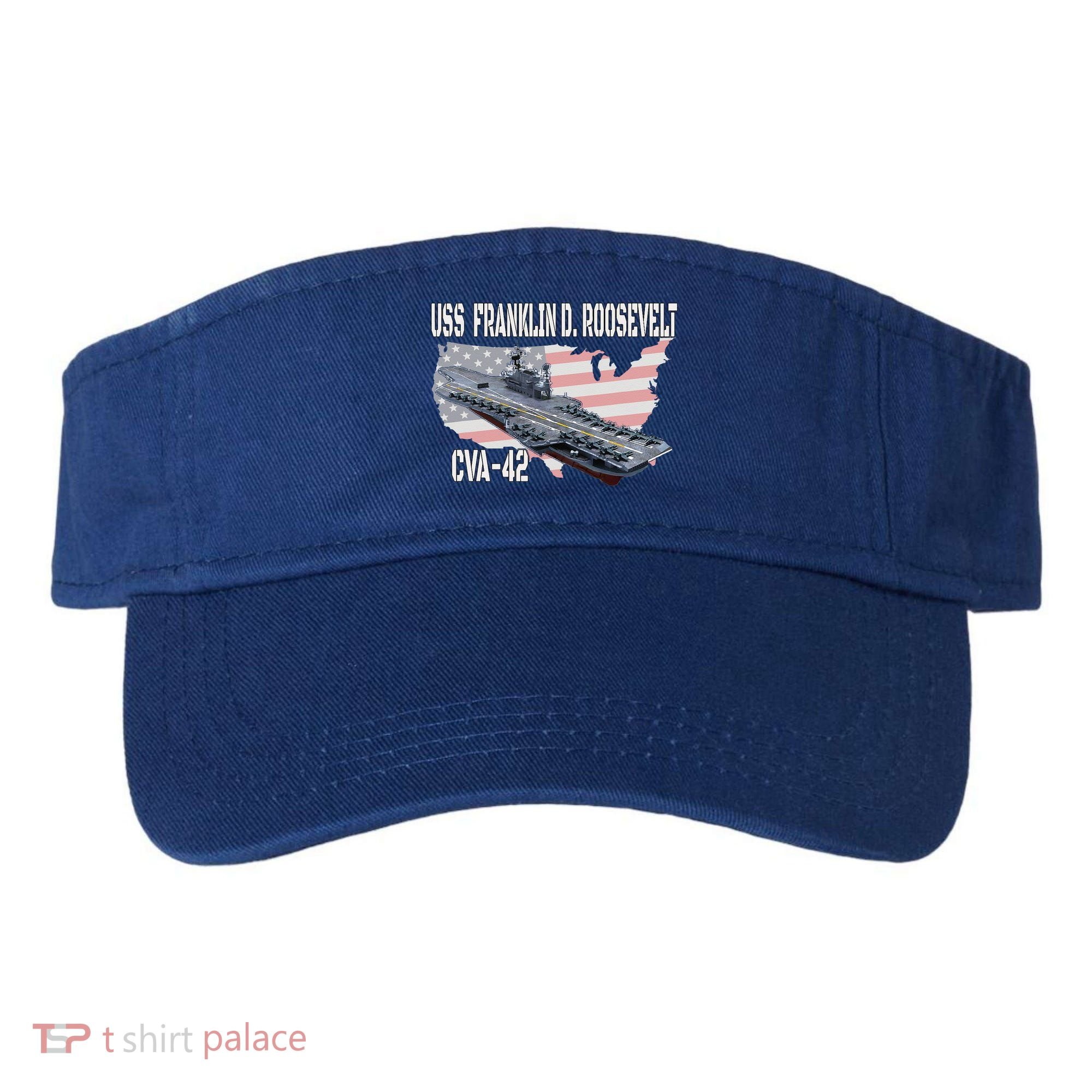 USS Franklin D. Roosevelt CVA-42 Aircraft Carrier Veterans  Visor