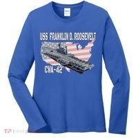 USS Franklin D. Roosevelt CVA-42 Aircraft Carrier Veterans  Women's Long Sleeve Shirt thumb 0