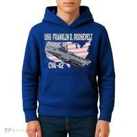USS Franklin D. Roosevelt CVA-42 Aircraft Carrier Veterans  Kids Hoodie thumb 4