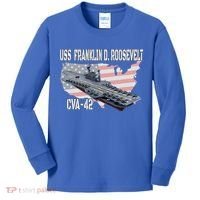 USS Franklin D. Roosevelt CVA-42 Aircraft Carrier Veterans  Kids Long Sleeve Shirt thumb 0