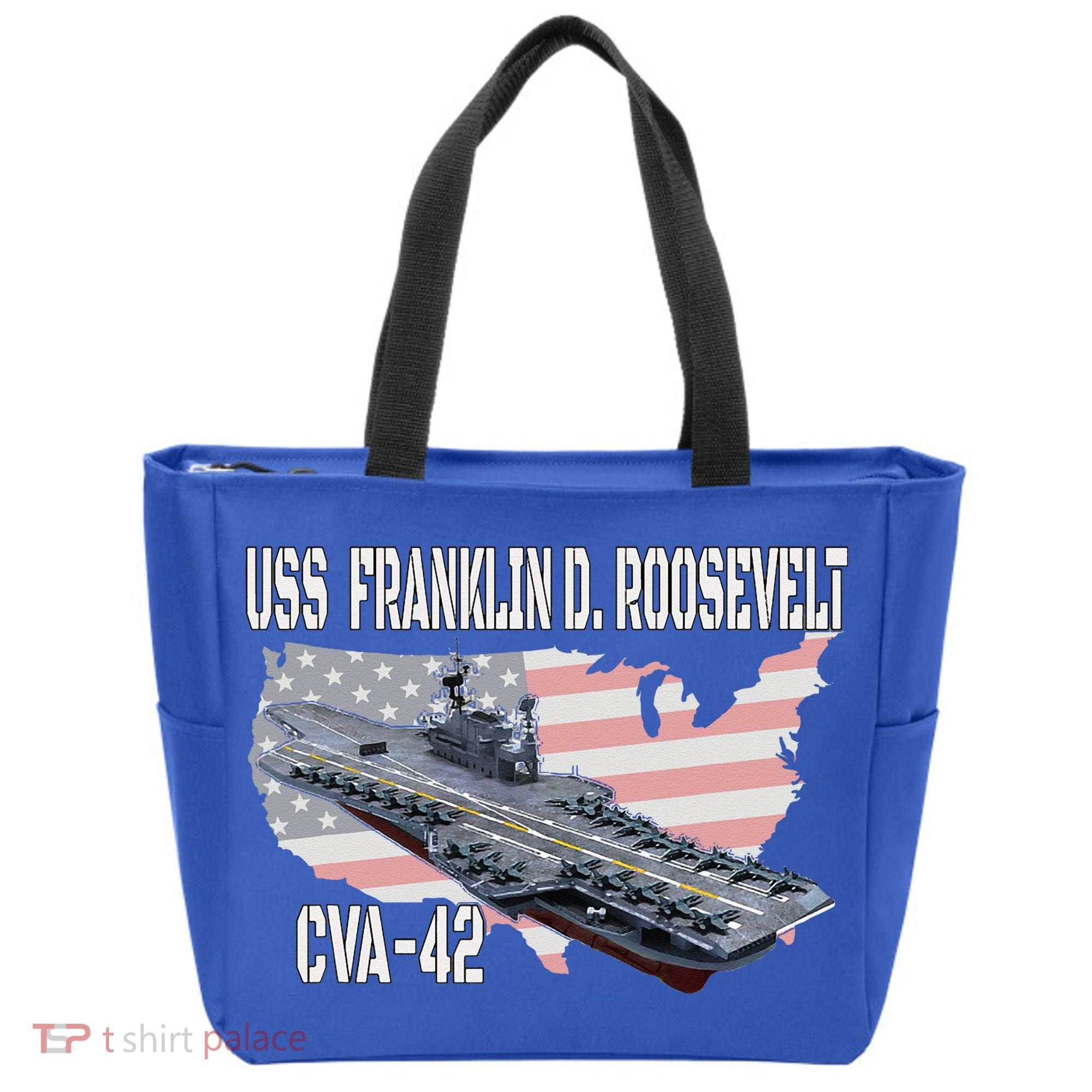 USS Franklin D. Roosevelt CVA-42 Aircraft Carrier Veterans  Tote Bag