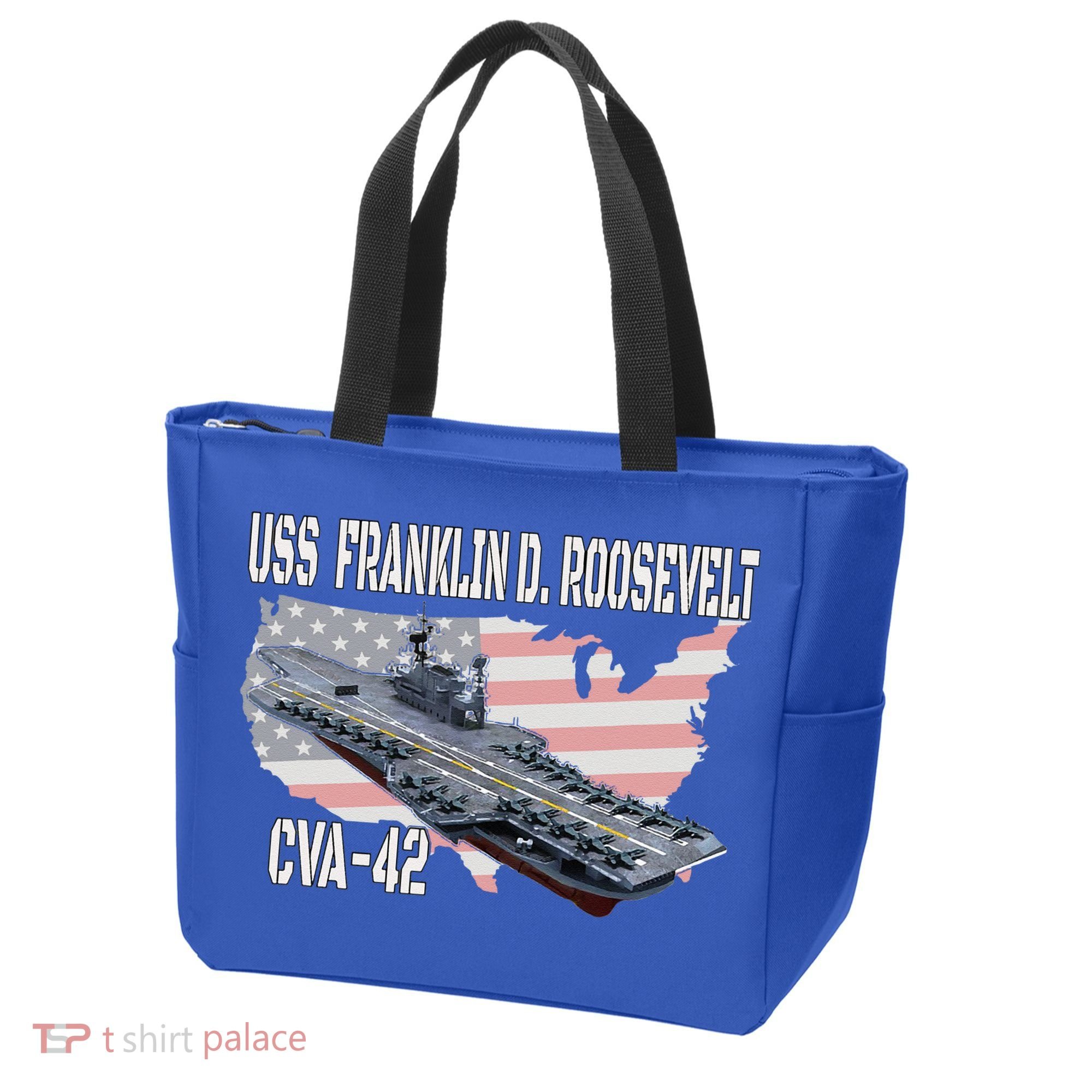 USS Franklin D. Roosevelt CVA-42 Aircraft Carrier Veterans  Tote Bag