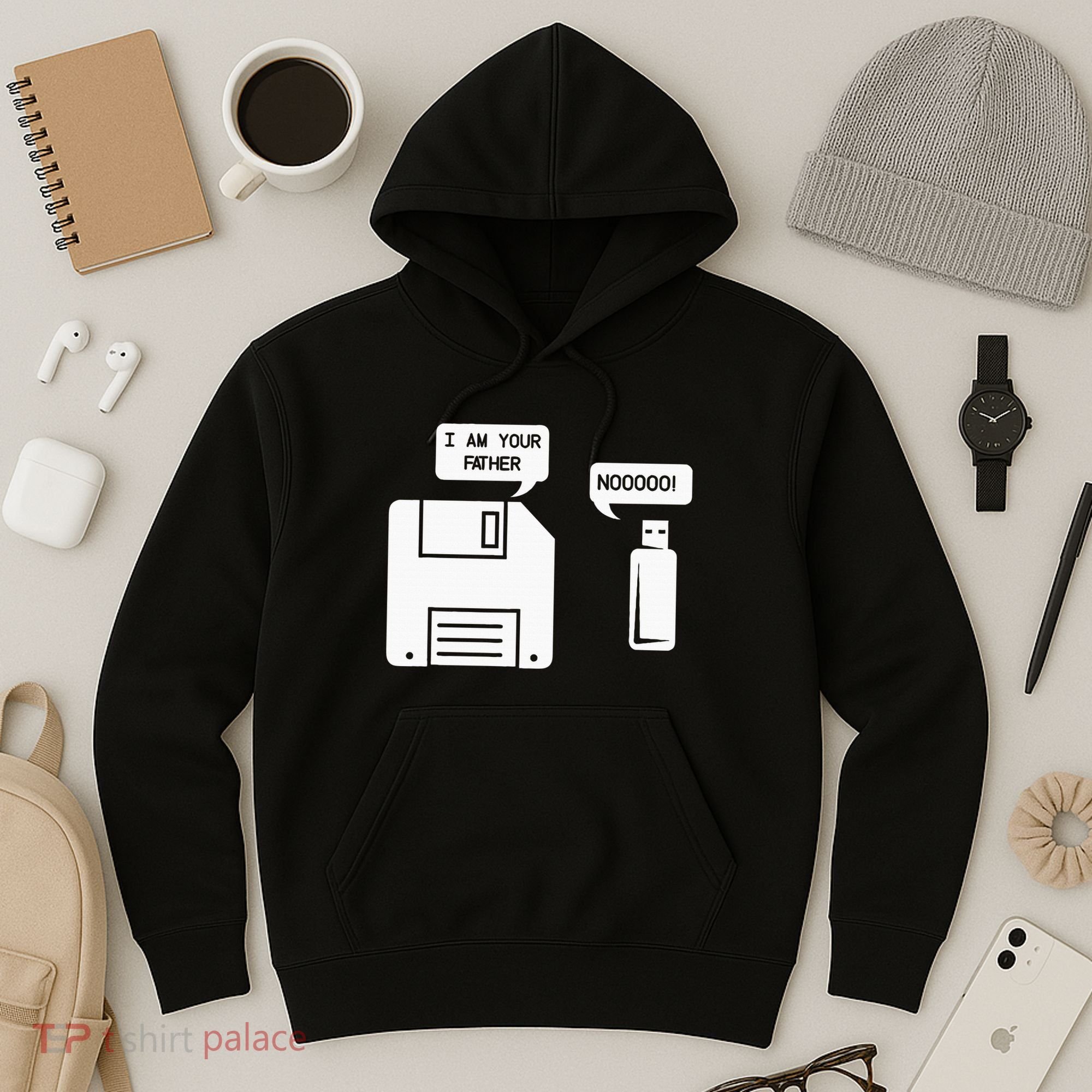 USB Floppy Disk I am Your Father Geek Gifts Hoodie