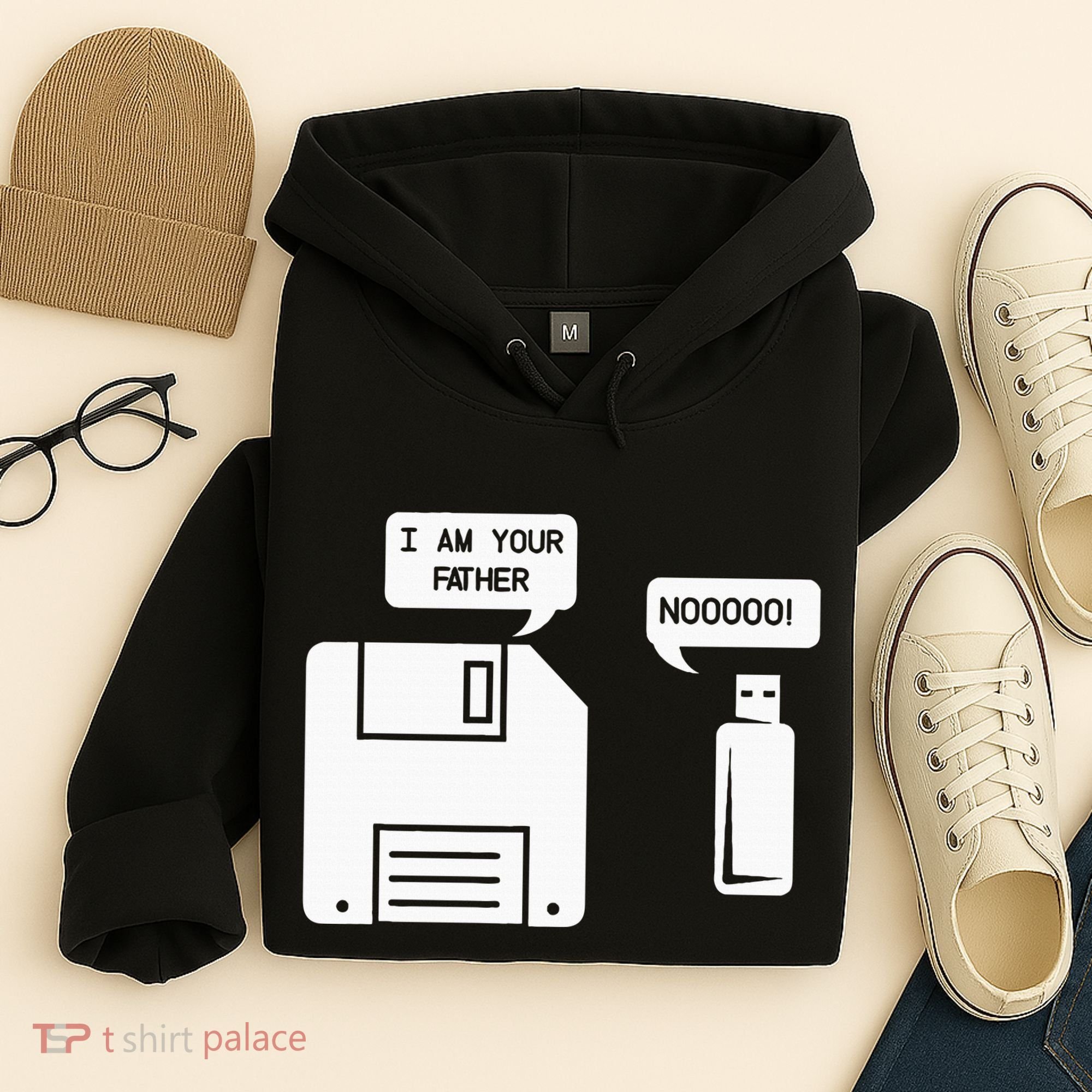 USB Floppy Disk I am Your Father Geek Gifts Hoodie