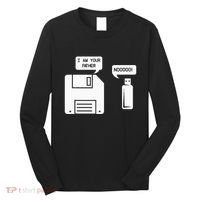 USB Floppy Disk I am Your Father Geek Gifts Long Sleeve Shirt thumb 0