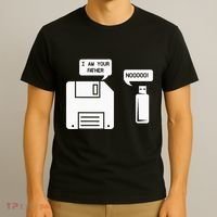 USB Floppy Disk I am Your Father Geek Gifts T-Shirt thumb 3