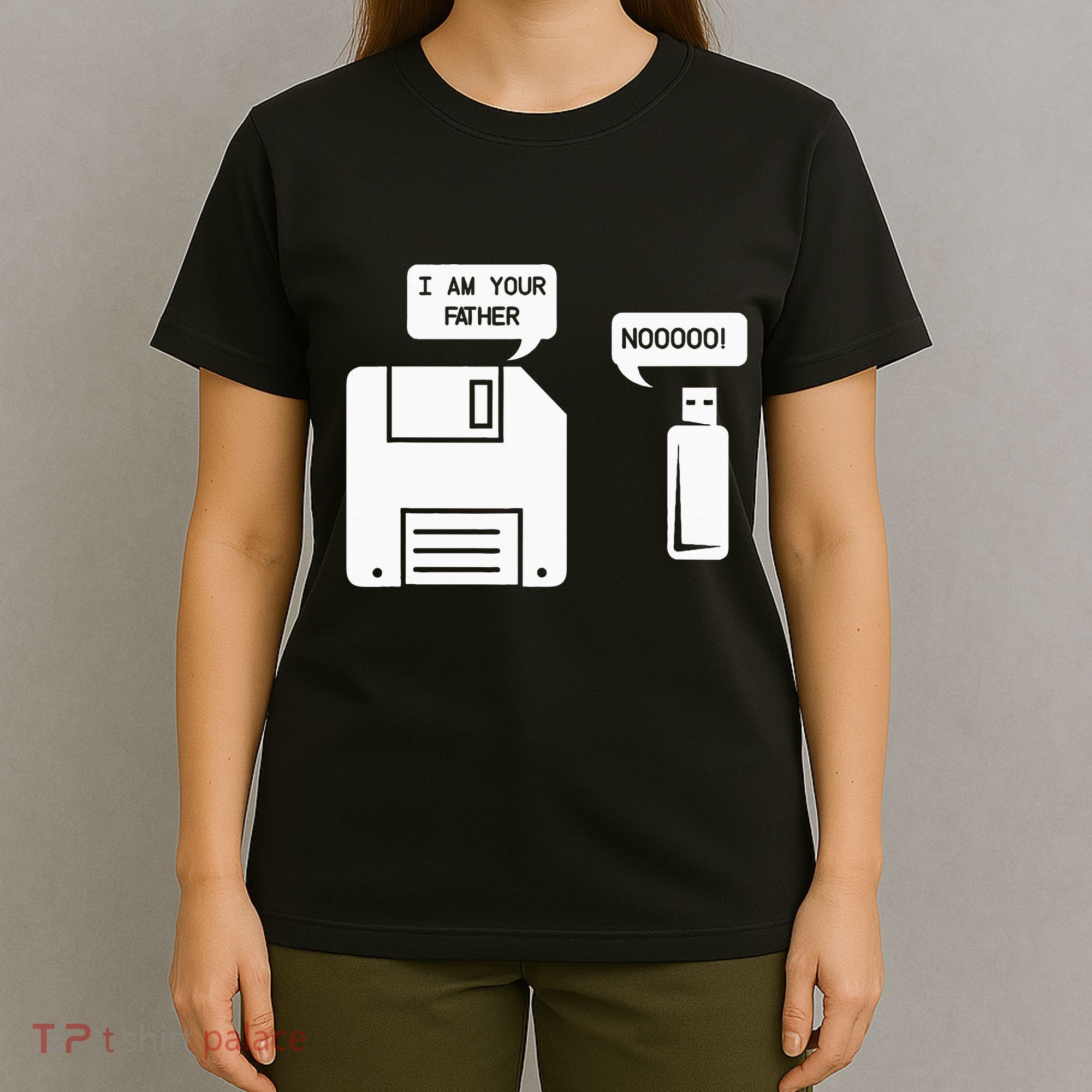 USB Floppy Disk I am Your Father Geek Gifts T-Shirt