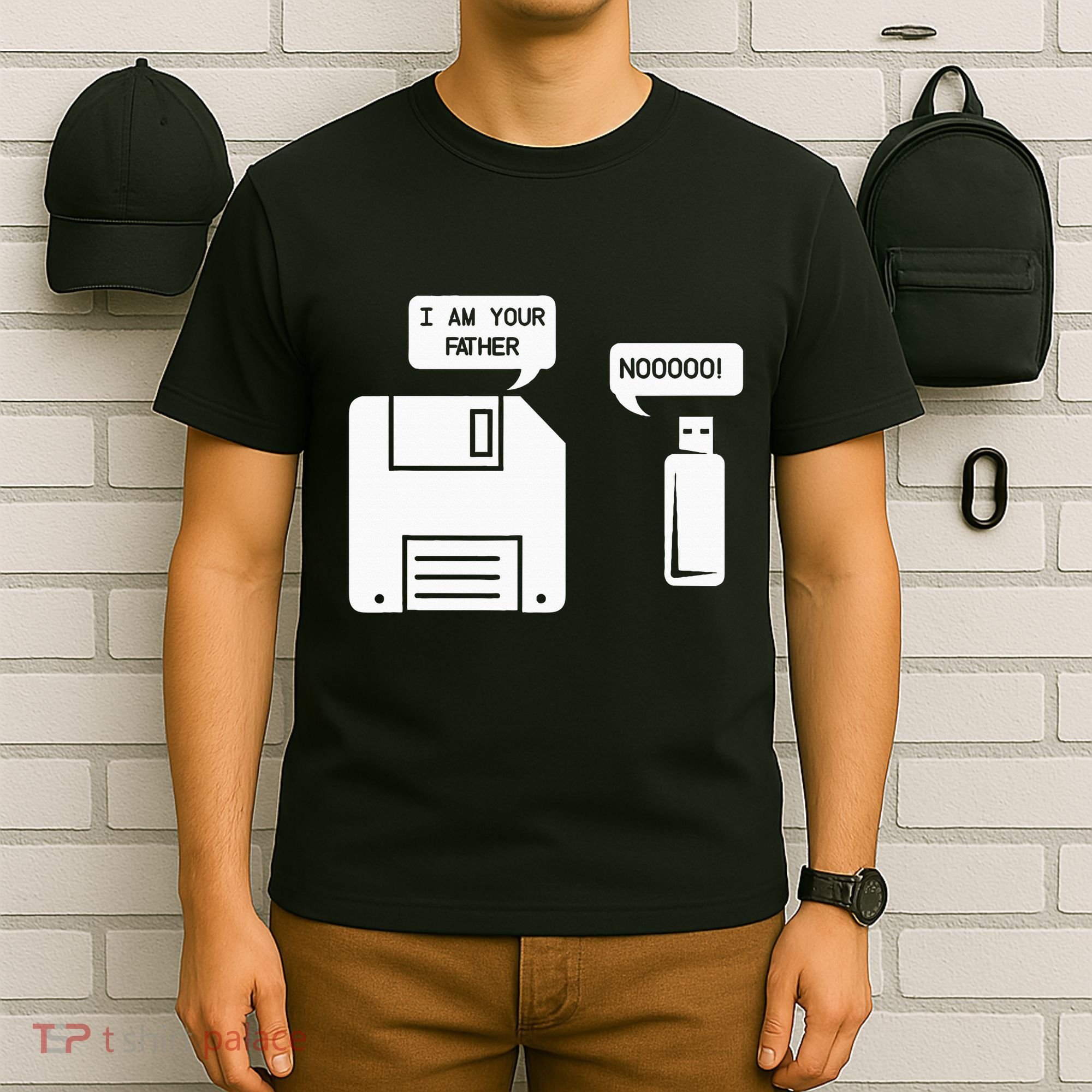 USB Floppy Disk I am Your Father Geek Gifts T-Shirt