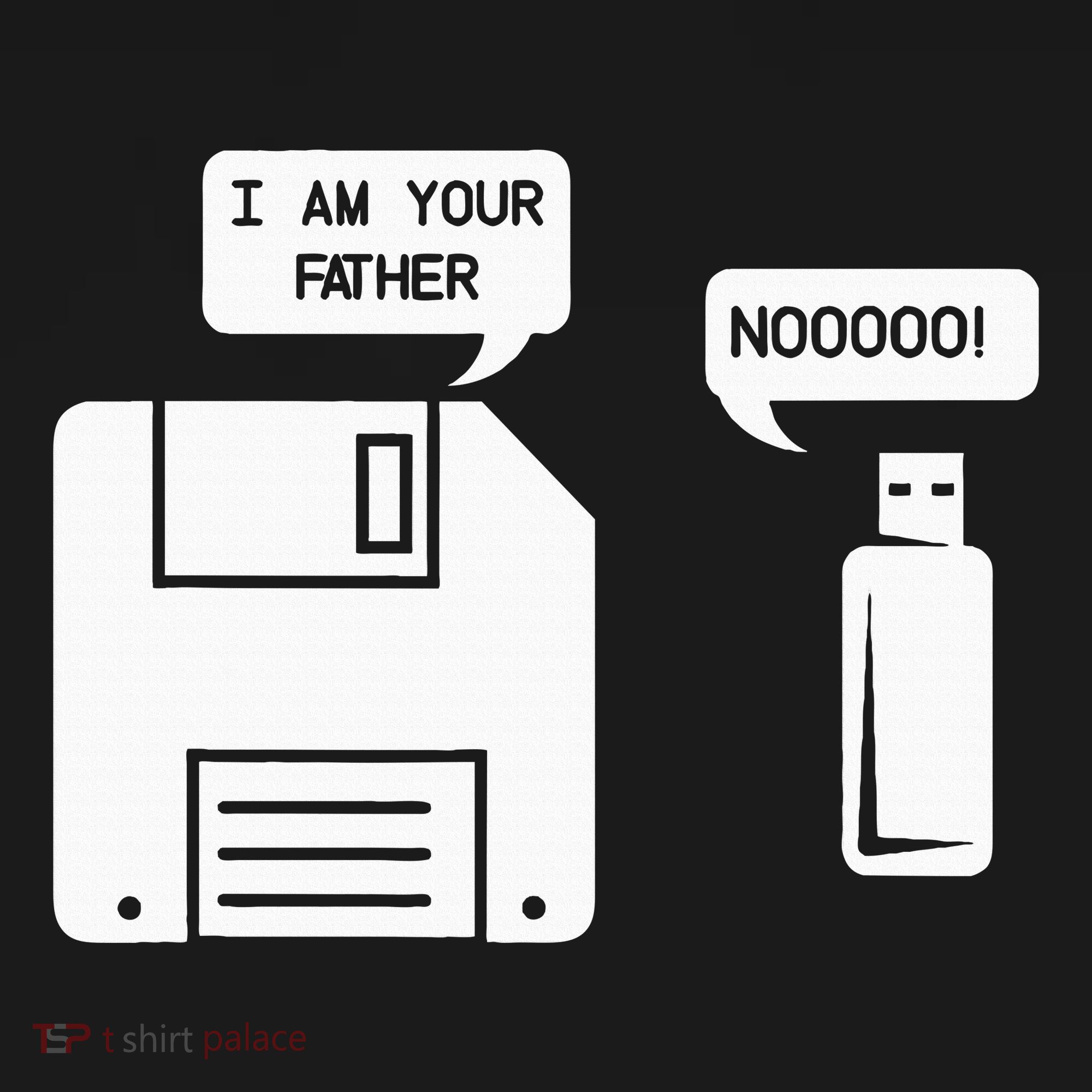 USB Floppy Disk I am Your Father Geek Gifts T-Shirt