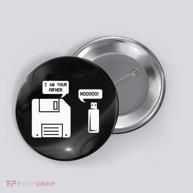 USB Floppy Disk I am Your Father Geek Gifts Button